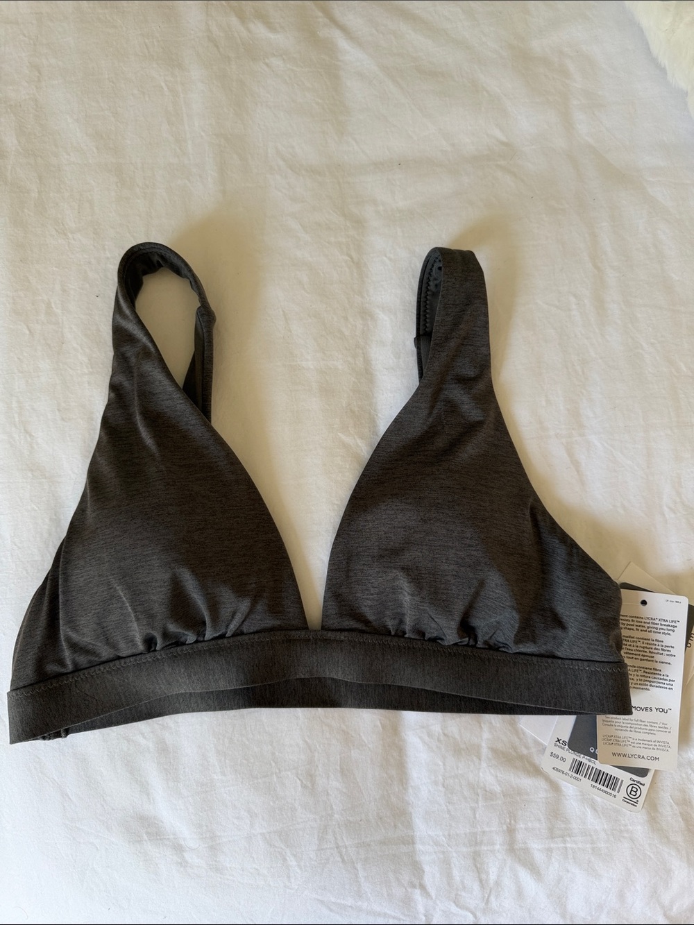 Athleta Aqualuxe Plunge Bikini Top